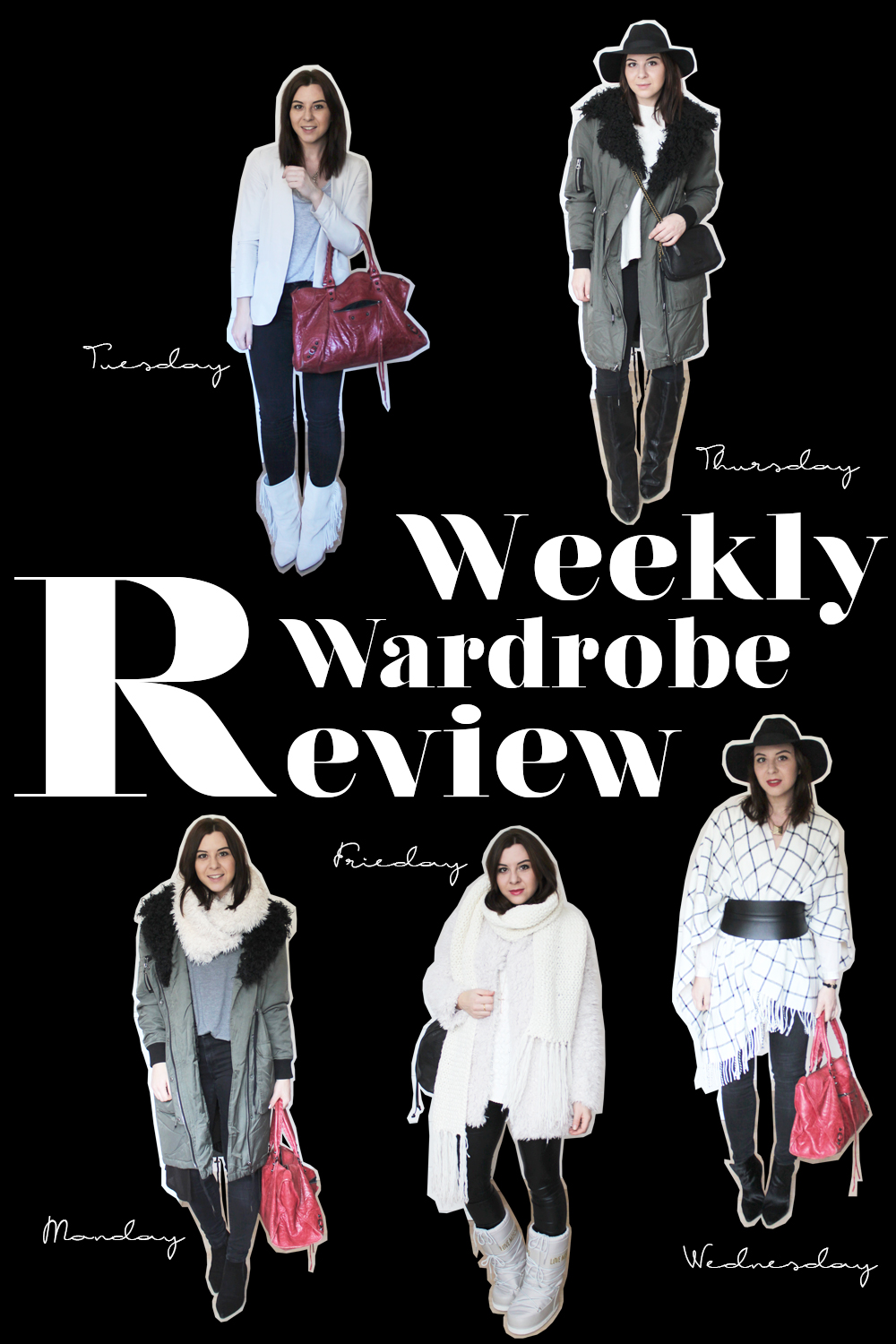 weekly wardrobe review, blogger tirol, whoismocca, isabel mariant, balenciaga, topshop, fedora, schlapphut, liebeskind, moschino, moon boots, cape
