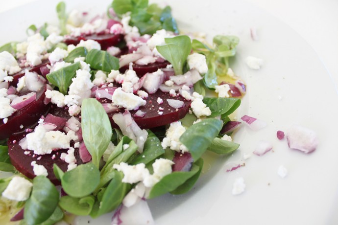 Rote R Ben Salat Mit Feta