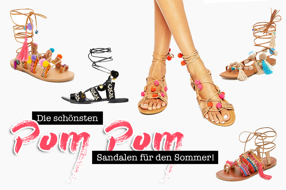 Pom Pom Sandalen, Trendschuhe Sommer 2016, die schönsten Sommerschuhe, Bommel Schuhe, Modeblog, Fashion Blog, whoismocca.com