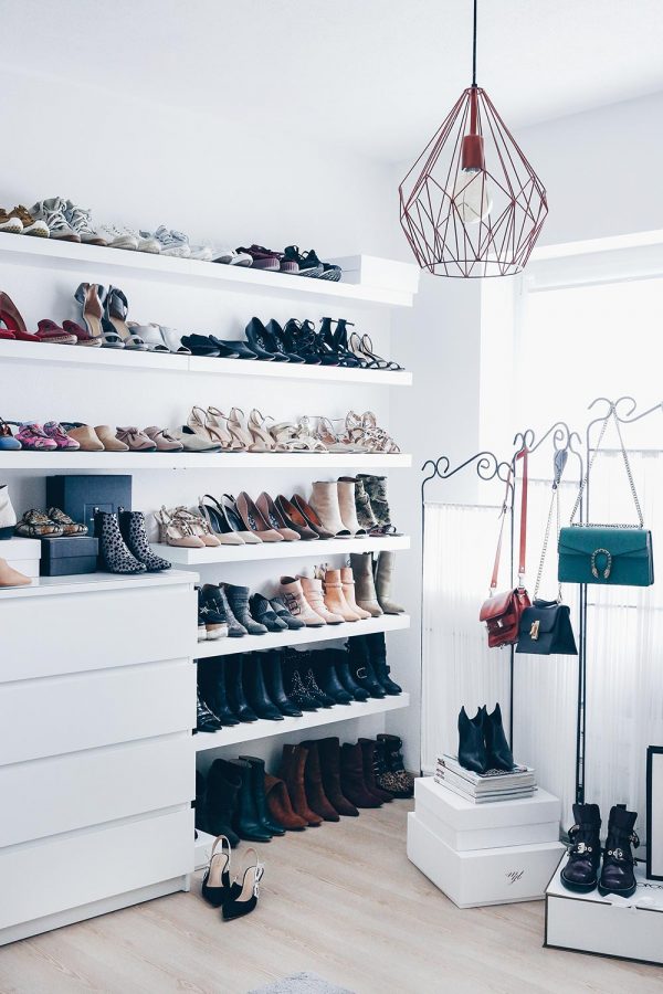 Meine Schuhwand im Ankleidezimmer, Schuhaufbewahrung DIY, Schuhwand selber machen, Schuhe praktisch aufbewahren, Interior Blog, Homestory, www.whoismocca.com