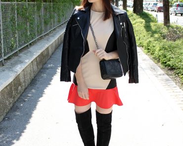 Outfit: Kleid von Sugarhill & Overknee Boots Outfit: Kleid von Sugarhill & Overknee Boots