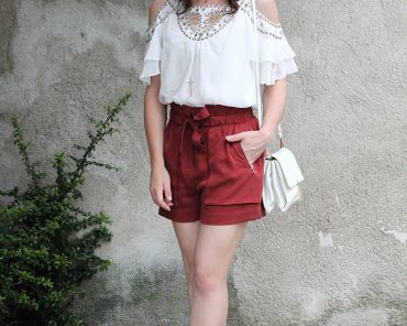 Outfit: High Waist Shorts von Zara und Tunika Outfit: High Waist Shorts von Zara und Tunika