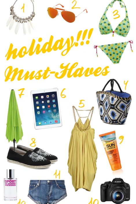 Ich packe meinen Koffer: Urlaub Must-Haves Ich packe meinen Koffer: Urlaub Must-Haves