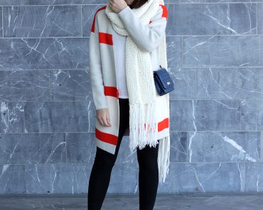 Outfit: Vila Vipinta Knit Cardigan & XL-Schal Outfit: Vila Vipinta Knit Cardigan & XL-Schal