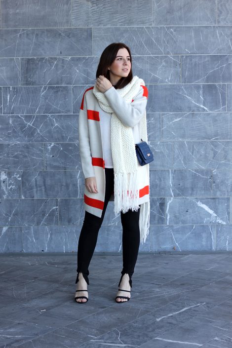 Outfit: Vila Vipinta Knit Cardigan & XL-Schal Outfit: Vila Vipinta Knit Cardigan & XL-Schal