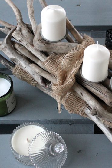 Rustikaler DIY Adventskranz mit Treibholz Rustikaler DIY Adventskranz mit Treibholz