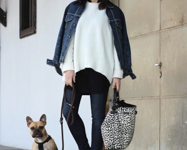 Layering mit einer Jeans von Zara und einem Kleid von COS Layering mit einer Jeans von Zara und einem Kleid von COS