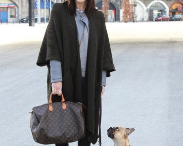 Isabel Marant pour H&M Boots mit Strick-Cape und Lederjacke von Asos Isabel Marant pour H&M Boots mit Strick-Cape und Lederjacke von Asos