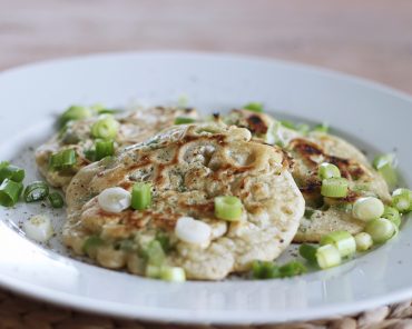 vegane Frühlings-Zwiebel Pancakes vegane Frühlings-Zwiebel Pancakes