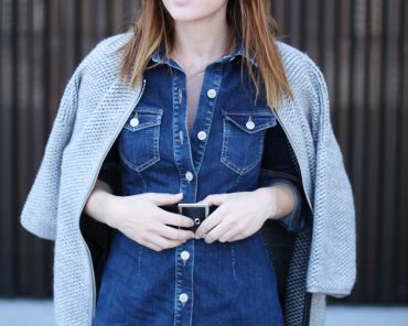 Jeanskleid, Boots und Cardigan und Hallhuber Store Opening in Innsbruck Jeanskleid, Boots und Cardigan und Hallhuber Store Opening in Innsbruck