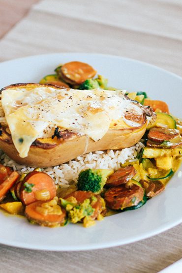 Überbackener Butternuss Kürbis Überbackener Butternuss Kürbis