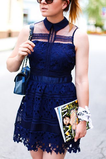 So trage ich mein kurzes Spitzenkleid im Alltag! So trage ich mein kurzes Spitzenkleid im Alltag!