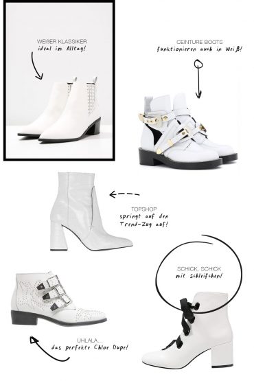 Trend to watch: Weiße Boots Trend to watch: Weiße Boots