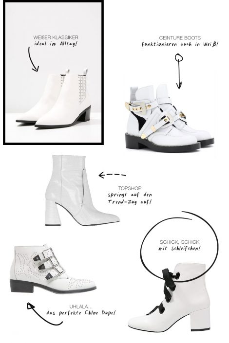 Trend to watch: Weiße Boots Trend to watch: Weiße Boots