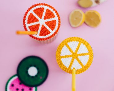 DIY: Fruchtige Glasdeckel und Untersetzer aus Bügelperlen! DIY: Fruchtige Glasdeckel und Untersetzer aus Bügelperlen!