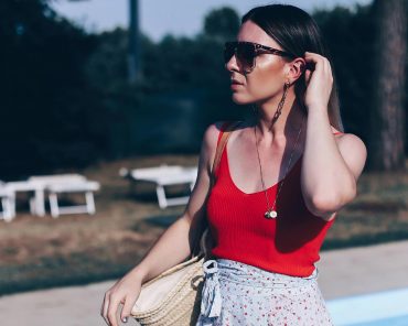 #Pooltime! Lockeres Sommer Outfit mit Wickelrock und XL-Korbtasche #Pooltime! Lockeres Sommer Outfit mit Wickelrock und XL-Korbtasche