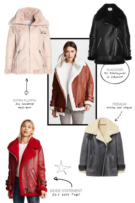 Die schönsten Shearling Pilotenjacken auf einen Blick! Die schönsten Shearling Pilotenjacken auf einen Blick!