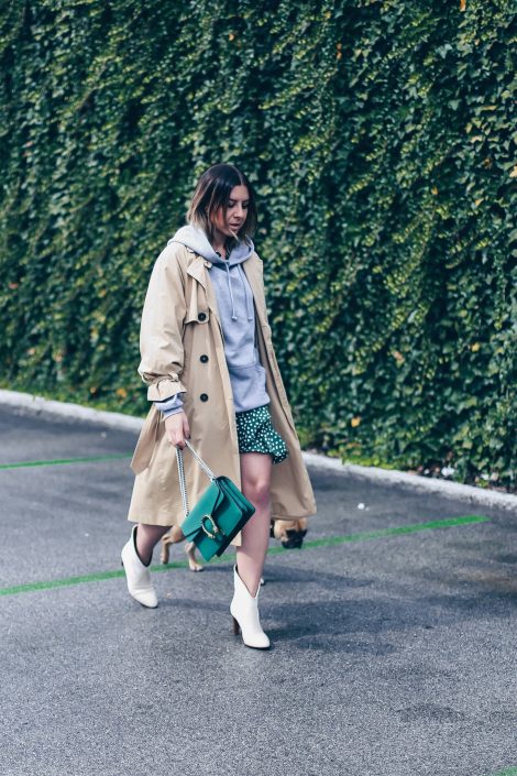 Mein Herbst Outfit mit Wickelkleid, Hoodie und Chloé Boots Mein Herbst Outfit mit Wickelkleid, Hoodie und Chloé Boots