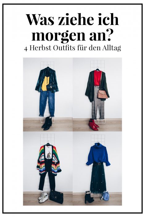 Was ziehe ich morgen an? 4 dezent farbenfrohe Outfits für den Alltag! Was ziehe ich morgen an? 4 dezent farbenfrohe Outfits für den Alltag!
