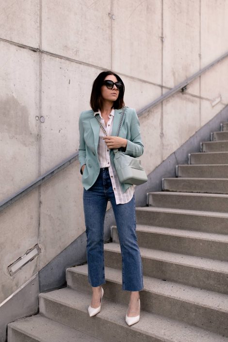 Casual-Chic im Herbst mit Kick-Flare Jeans, Blazer und Pumps! Casual-Chic im Herbst mit Kick-Flare Jeans, Blazer und Pumps!