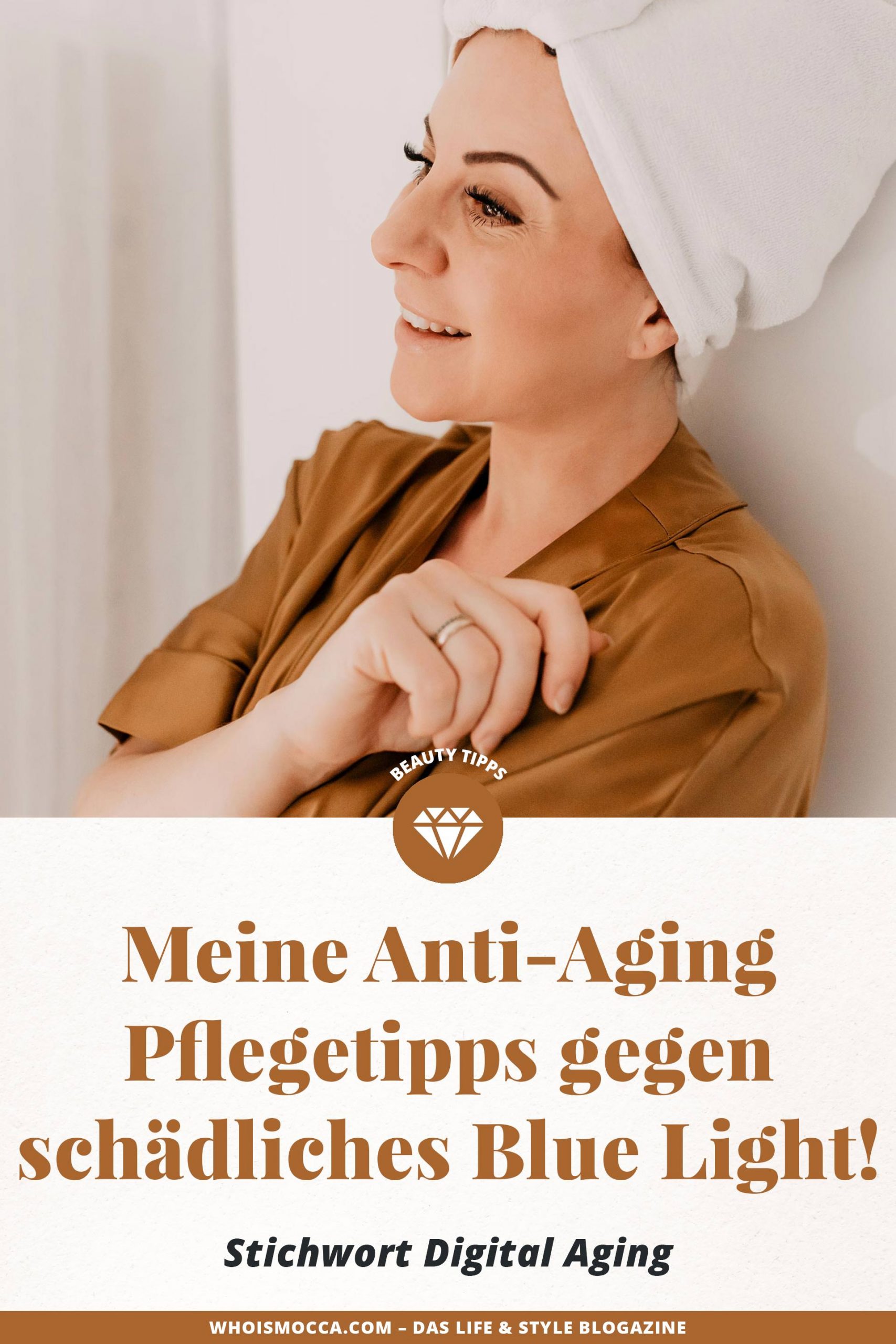 Digital Aging – oder zu Deutsch "Hautalterung durch blaues Bildschirm-Licht". Am Beautyblog findest du jetzt nützliche Anti-Aging Pflegetipps gegen schädliches Blue Light! www.whoismocca.com
