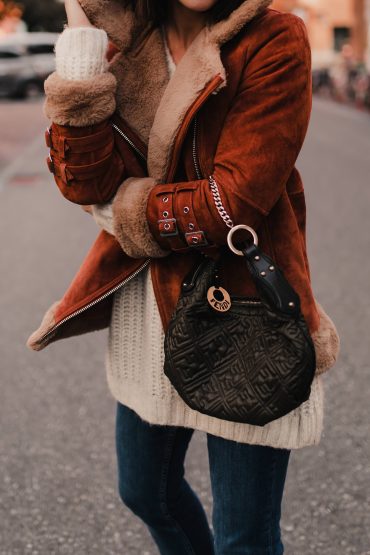 Herbst/Winter Trends: die gefütterte (Fake) Shearling Bikerjacke Herbst/Winter Trends: die gefütterte (Fake) Shearling Bikerjacke