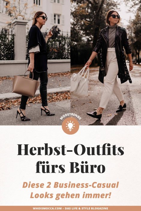 Herbst-Outfits fürs Büro: Diese 2 Business-Casual Looks gehen immer! Herbst-Outfits fürs Büro: Diese 2 Business-Casual Looks gehen immer!