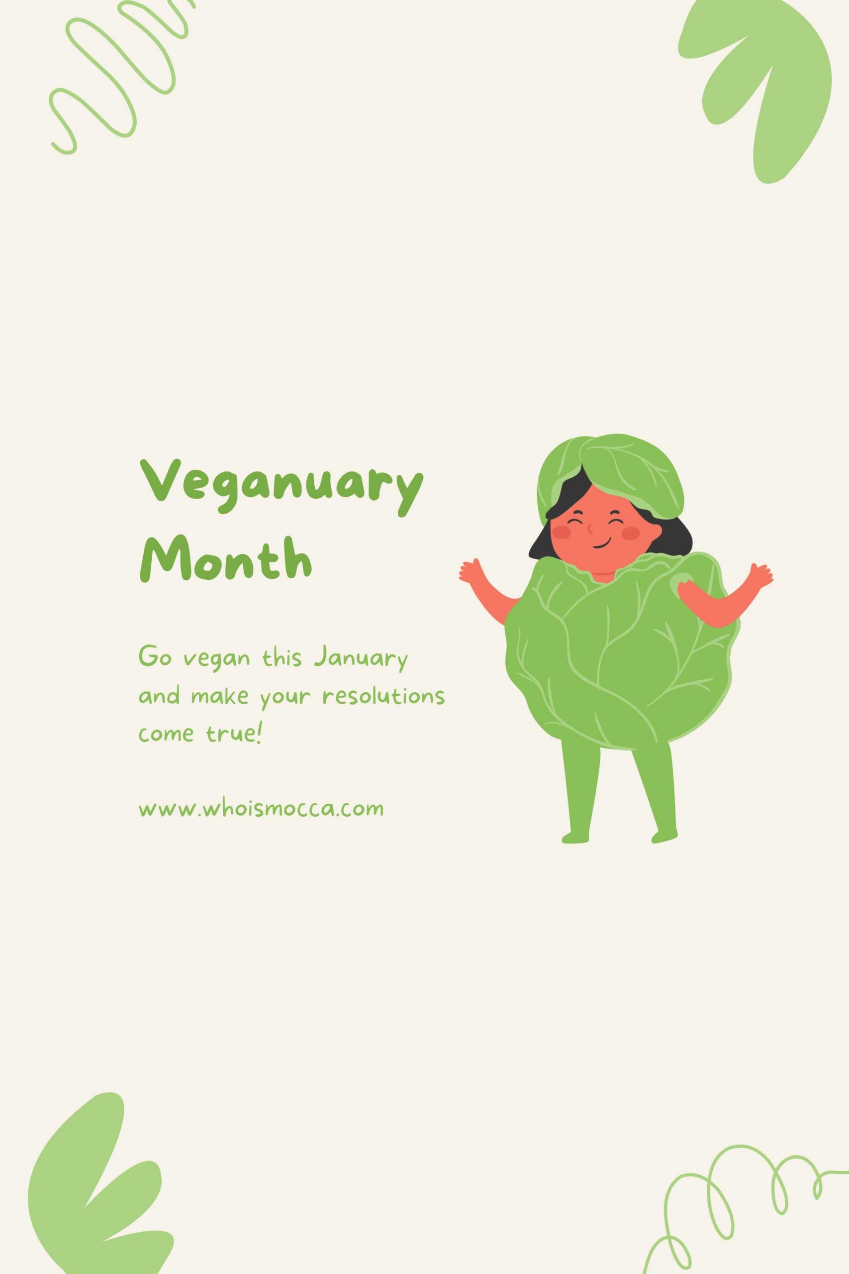 Der Veganuary ist eine großartige Möglichkeit, das neue Jahr nachhaltig und gesund zu starten. Die Veganuary-Challenge ist die Herausforderung, sich vegan zu ernähren und das neue Jahr gesund und mitfühlend zu beginnen. Lies mehr zu meinen Kick-Start-TIpps am Blog www.whoismocca.com
